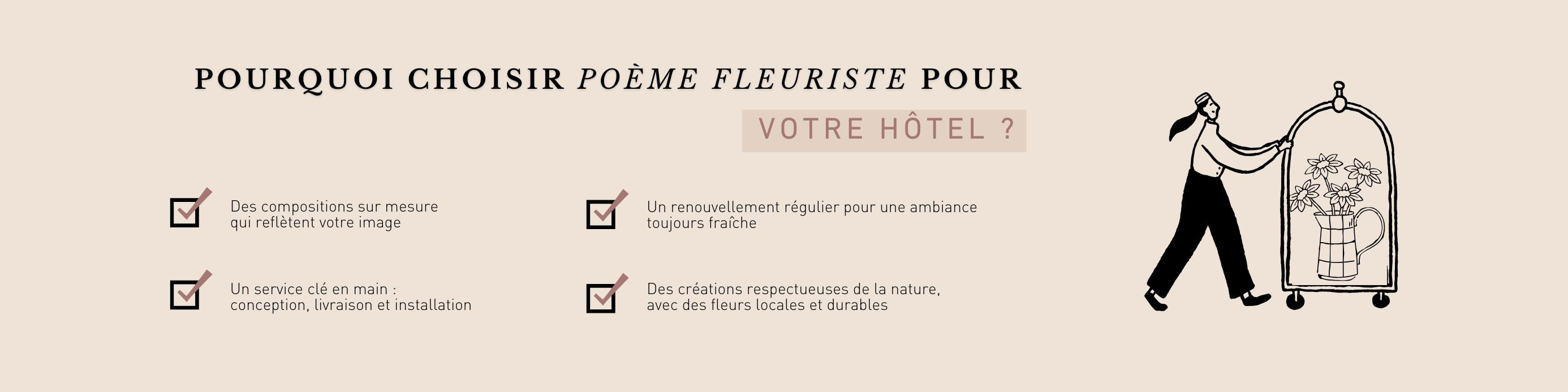 Poeme fleuriste bannieres hotellerie